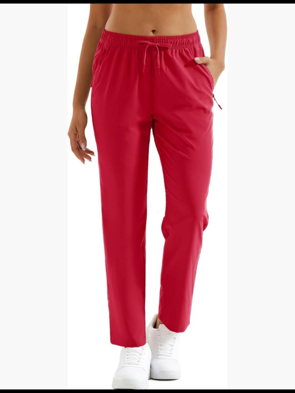 Lightweight Quick Dry Hiking Pants UPF 50 Water Resistant Elastic Waist Travel